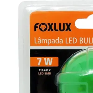 Foxlux Lâmpada Led Bulbo 7w Verde Bivolt - Imagem 2