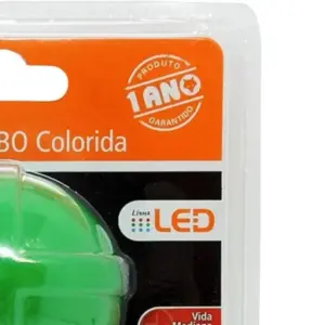 Foxlux Lâmpada Led Bulbo 7w Verde Bivolt - Imagem 3
