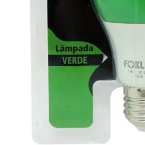 Foxlux Lâmpada Led Bulbo 7w Verde Bivolt - Imagem 4