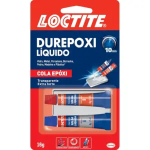 Cola Epoxi Líquida, Transparente, de Alta Resistência, Embalagem de 2 X 8 G, Loctite - Imagem 1