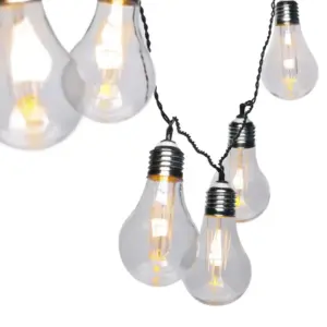 Cordão Luminoso Led 10 Lâmpadas Bulbo 100-240v 3000k - Imagem 4