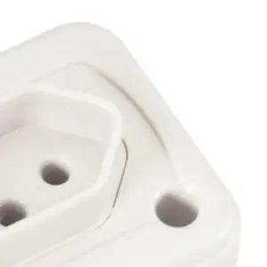 Tomada de Sobrepor 2p+t 10 a 250 V Branco - Tramontina - Imagem 3