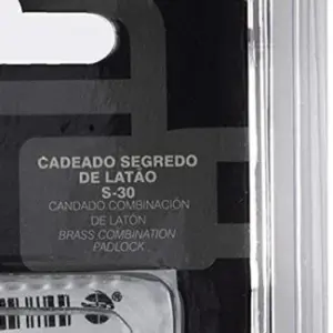 Cadeado Segredo 3 Dígitos em Latão Lt-30 - Pado - Imagem 3