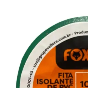 Fita Isolante 10 Mts Verde Foxlux - Imagem 2