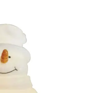 Enfeite Natalino Alasca Boneco de Neve Led Pilha . - Imagem 3