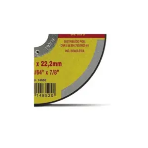Disco Corte Starrett Aço Carb/inox 115x1,0x22,2mm com 5 Peçass - Imagem 5