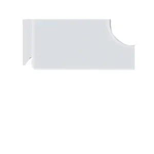 Tampo com 1 Furo 9,5mm Branco 46 X 20mm - Tramontina - Imagem 4