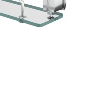 Porta Shampoo de Vidro com Proteção Block Meber Meber Cromado - Imagem 5