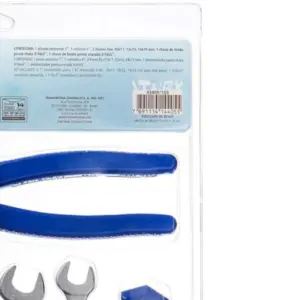 Kit Ferramentas 7 Peças Contem 1 Alicate, 2 Chaves de Fenda, 3 Chaves Fixas e 1 Estilete Tramontina 43409103 - Imagem 3