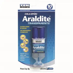Cola Epóxi Araldite Seringa 6g Transparente - Imagem 1