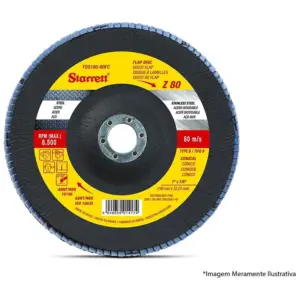 Disco Flap Starrett 4.1/2" G040 - Imagem 1