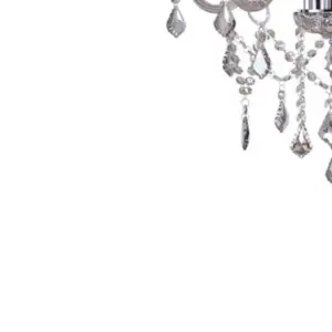 Lustre de Cristal Taschibra Glam Conhaque 5xe14 - Imagem 4