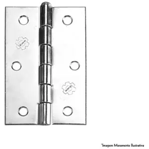 Dobradiça Silvana 850 F.polido 1.1/2" com 24 Peças - Silvana - Imagem 1