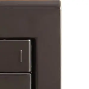 Conjunto 4x2 com 2 Interruptores Simples 10 a 250 V Tramontina Liz Grafite Tramontina - Imagem 3
