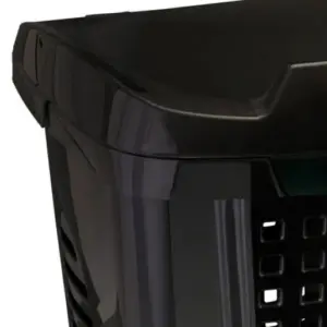 Roupeiro Telado com Cesto 46x47x62cm 70l Preto - Imagem 2