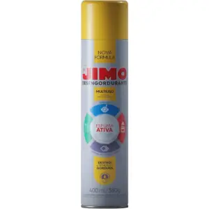 Jimo Desengordurante Limpeza Profunda Multiuso Grelhas Espetos Coifa Fogão Etc Aerossol 400ml