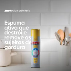 Jimo Desengordurante Limpeza Profunda Multiuso Grelhas Espetos Coifa Fogão Etc Aerossol 400ml - Imagem 4