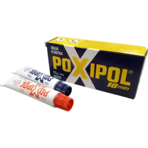 Solda Pástica Epóxi Bicomponente Poxipol Cinza 21gr / 14ml - Imagem 2