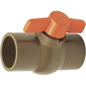 Registro de Esfera 20mm Soldavel Marrom - Herc - Imagem 1