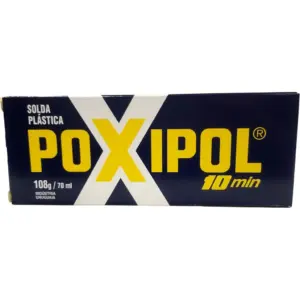 Solda Pástica Epóxi Bicomponente Poxipol Cinza 108gr / 70ml - Imagem 1