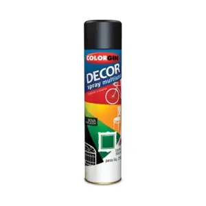 Tinta Spray Colorgin Decor 866 Grafite - Imagem 2