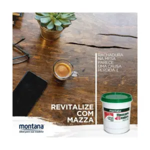Massa para Madeira 220gr Mogno Montana - Imagem 4