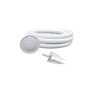 Kit Chuveirinho com Mangueira Siliconada Branco 1,8m Durín - Imagem 1