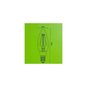 Lâmpada Vintage Filamento Led Vela E14 | 4w | 2400k | 220v - Imagem 4