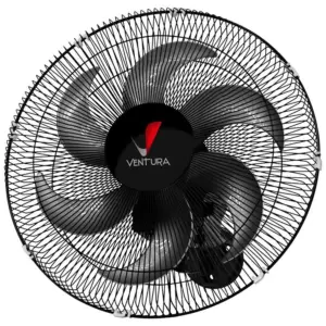 Ventilador Oscilante de Parede Ventura Preto 50cm Bivolt - Venti-delta