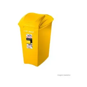 Lixeira Sanremo Seletivo Amarelo 40l Sr64/23