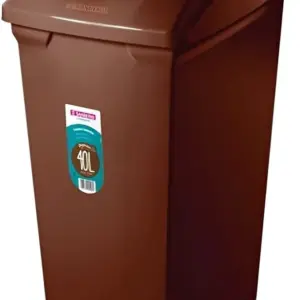 Lixeira Sanremo Seletivo Marrom 40l Sr64/25